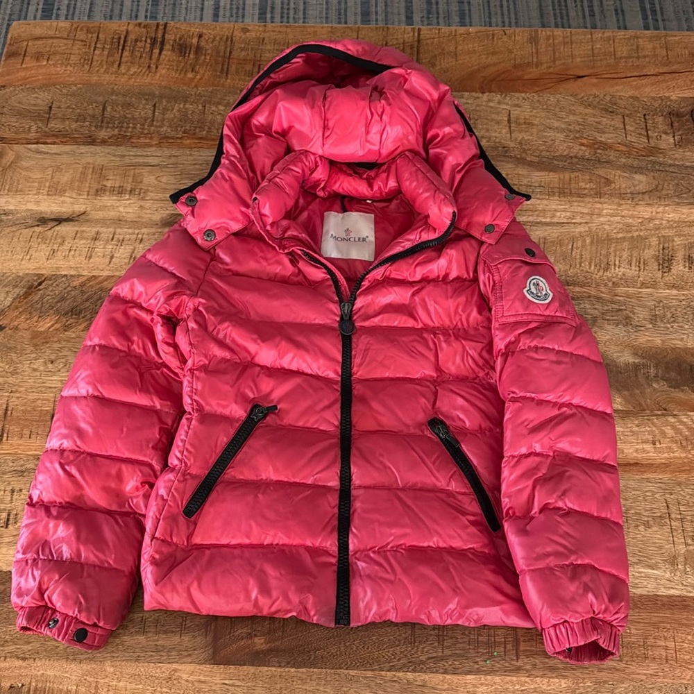 Moncler Kids Pink Puffer Jacket
